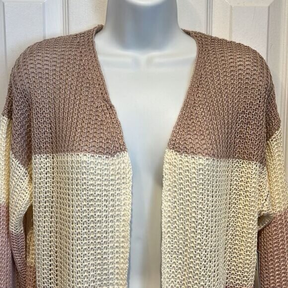 Inc International Concepts Colour Block Loose Knit Cardigan Size M - Picture 2 of 12
